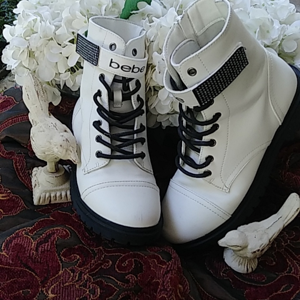 bebe combat boots